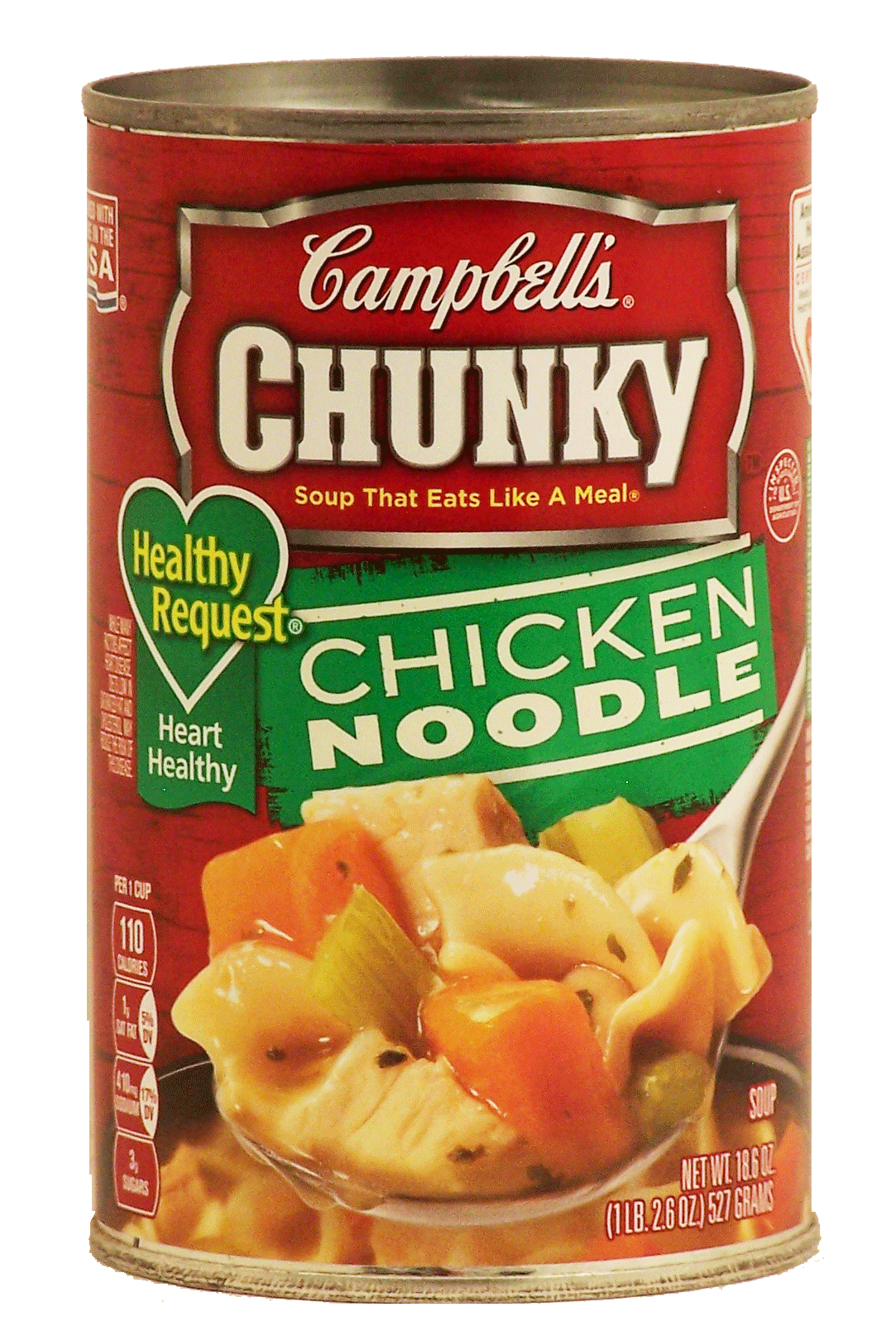 Campbell's Chunky Healthy Request; chicken noodle prepared soup Full-Size Picture